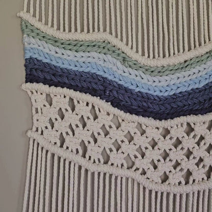 Land and Sea Macrame Wall Hanging